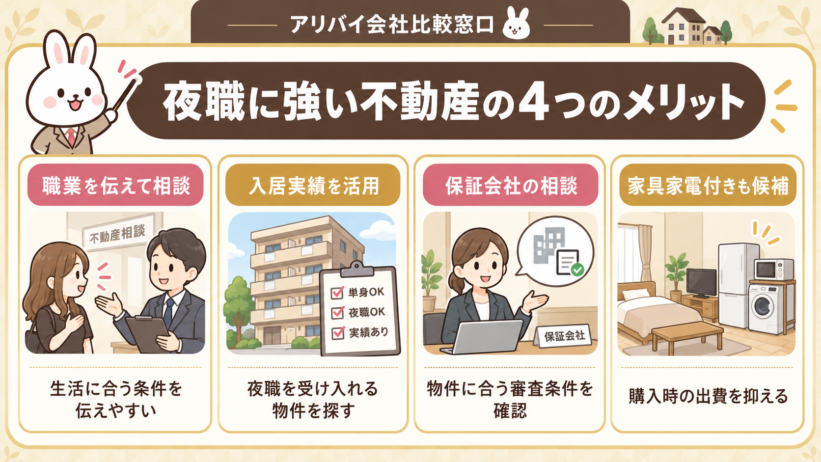 夜職に強い不動産を利用するメリット